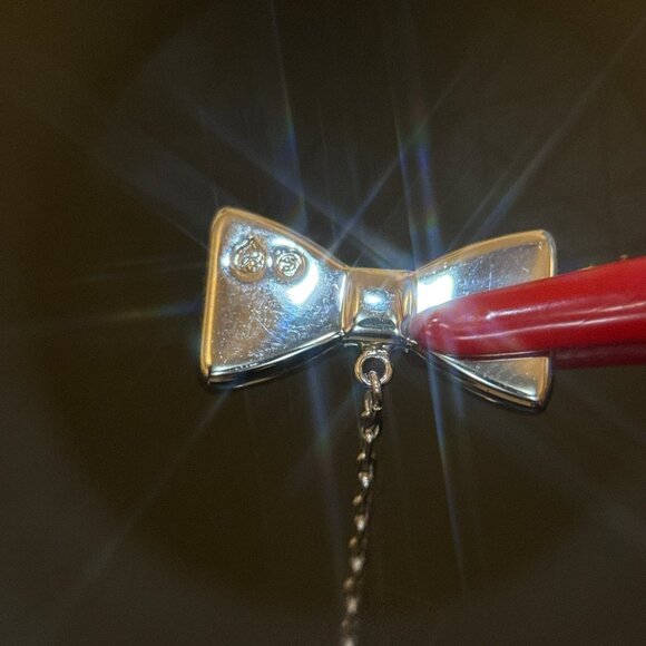 Swarovski Designer Bow Dangle Earrings - Picture 5 of 7